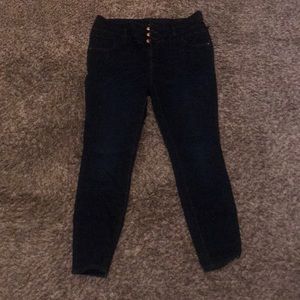 Refuge+ Three button up blue jeans